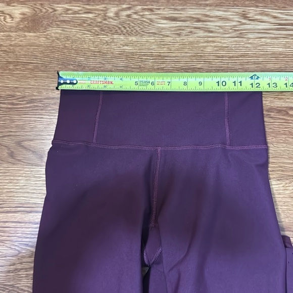 Lululemon Zoned In Tight 27" Cassis Burgundy Size 6 - Picture 13 of 16